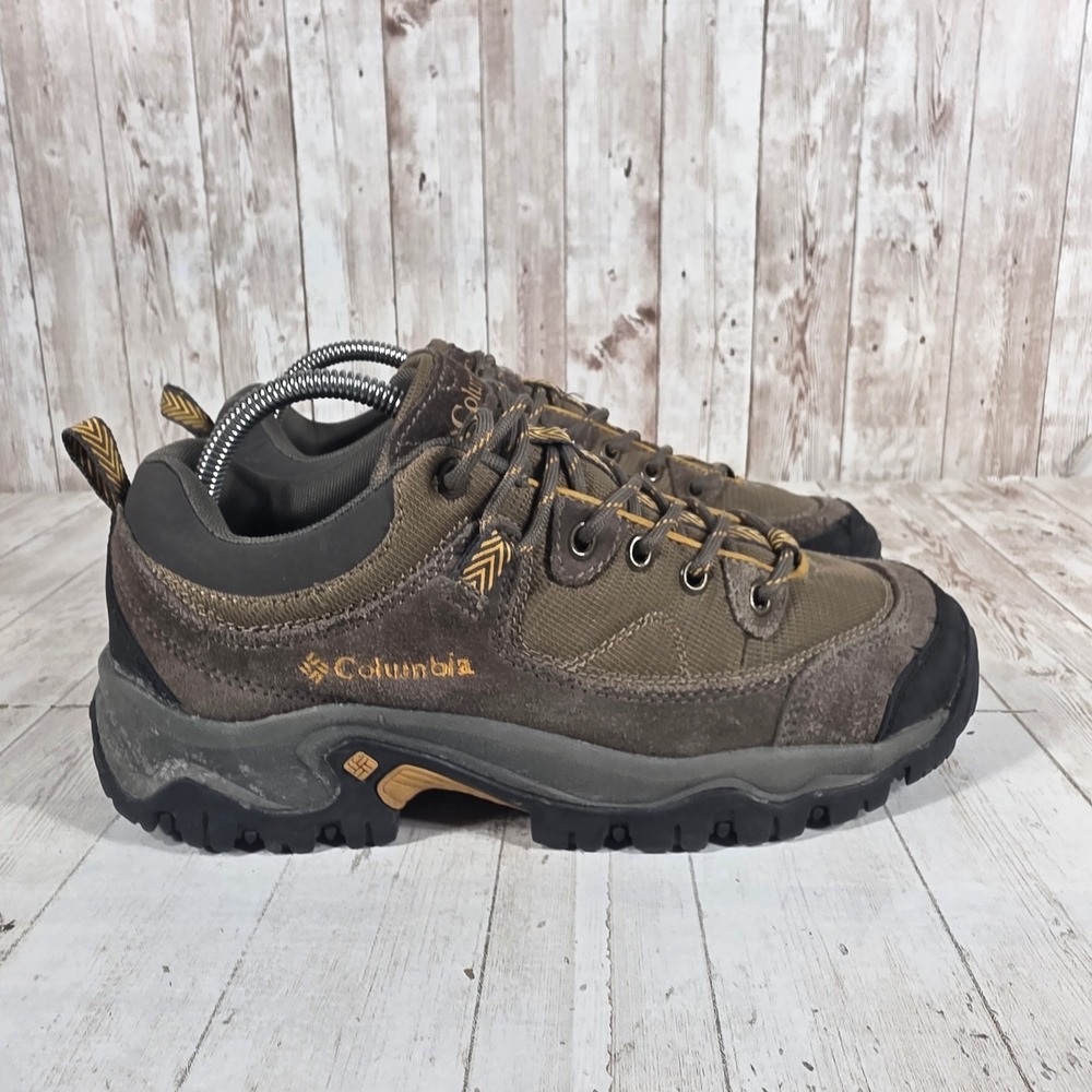 Columbia Mens Newton Ridge Brown Suede Mesh Hiking Shoes SYM6390-255 Size 8